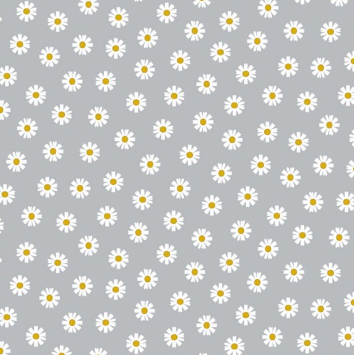 Popeline Flower - Cinzento