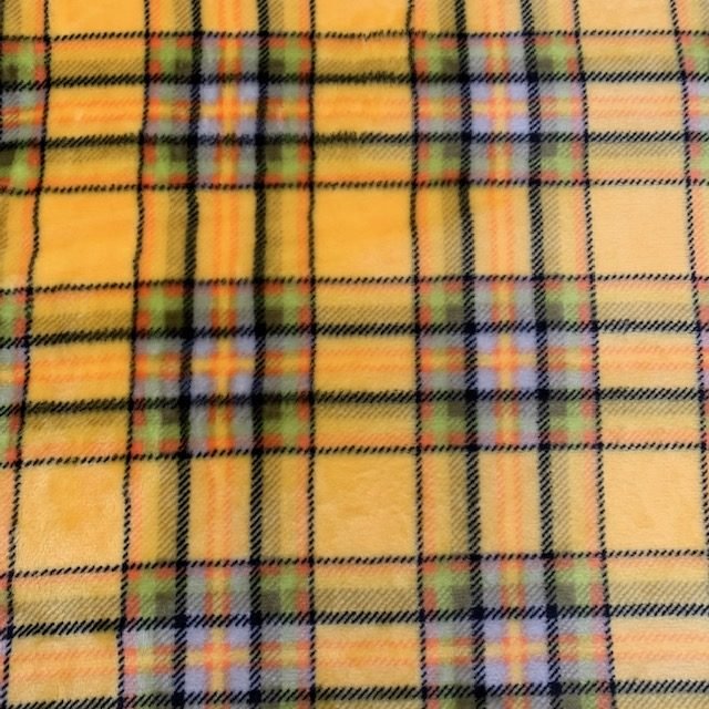 Coralina Estampada Tartan - Amarelo