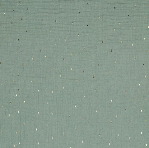 Gaze Dupla Foil Gold - Verde Menta