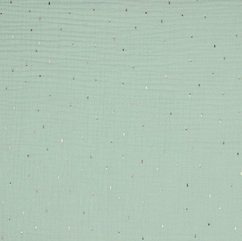 Gaze Dupla Foil Gold - Verde Menta Claro