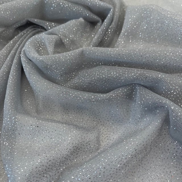 Tule Glitter - Cinzento/Silver