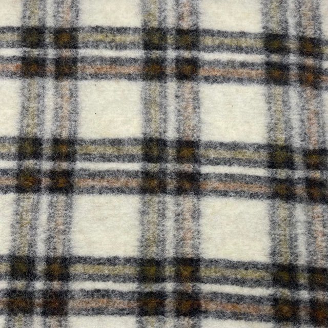 Malha Lã - Tartan Camel