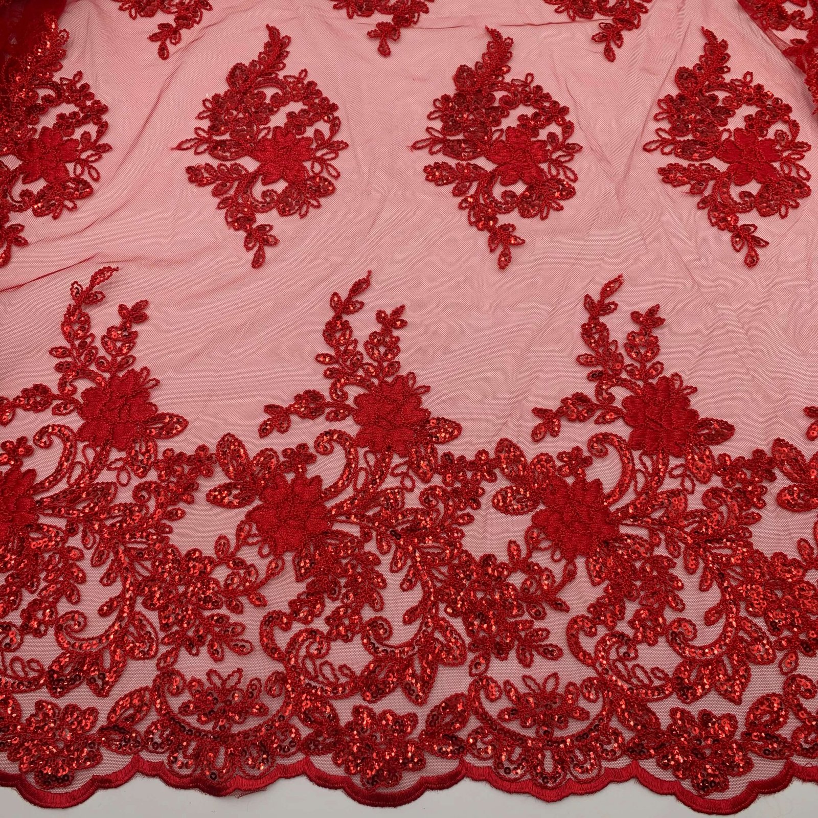 Renda Shine - Vermelho