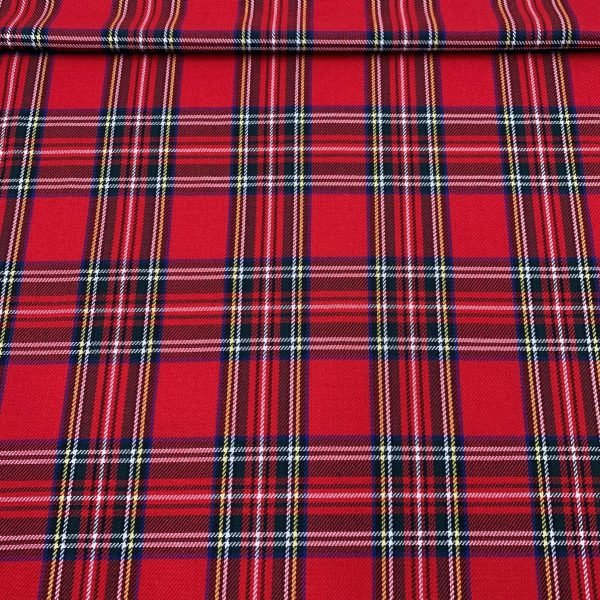 Tartan Vermelho + Veludo Vermelho