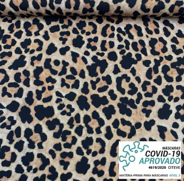 Tecido Covid - Leopardo