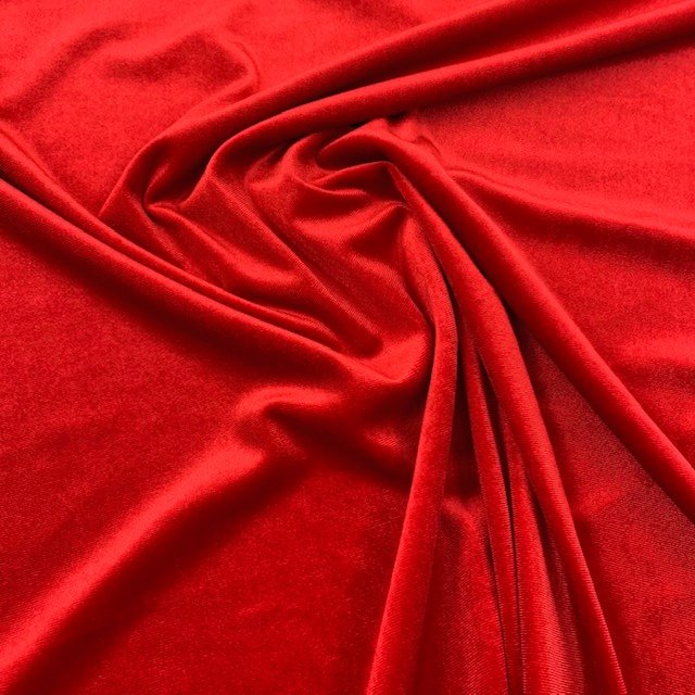 Veludo c/ Lycra - Vermelho