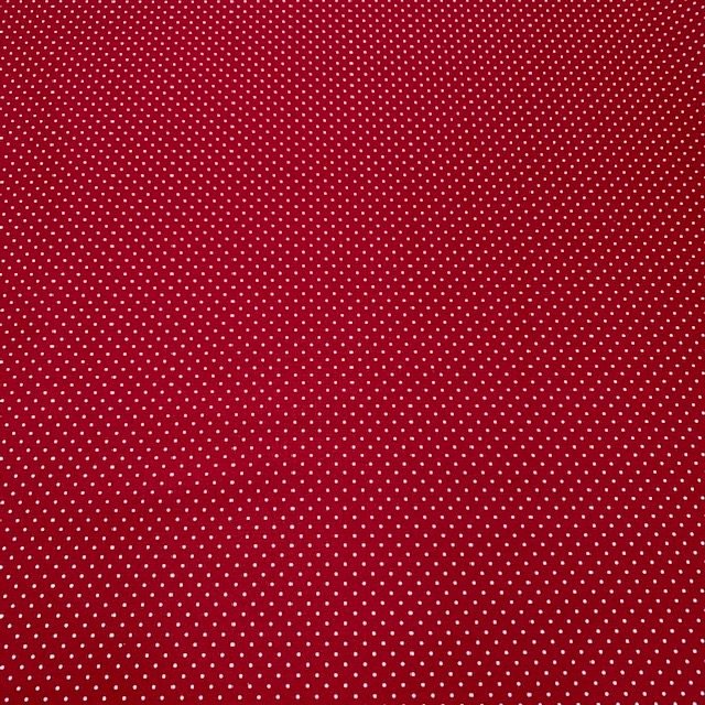 Popeline Resinada Pintas - Vermelho