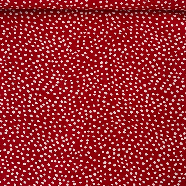 Viscose Estampada Pintas - Vermelho